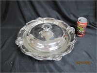 Silver Plate Lidded Serving Dish