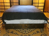 Asian platform style double bed