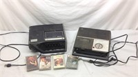 D3) TWO VINTAGE CASSETTE PLAYERS, UNTESTED, AND 4