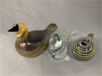 (2) Iittala Art Glass Birds