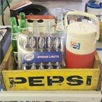 Pepsi Crate, Pop Bottles, Pepsi Thermos & More