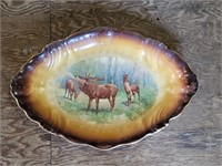 VTG La Belle China Deer Platter - Note