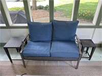 Wicker Couch & Two End Tables