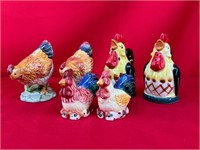 Vintage Rooster Salt & Pepper Shakers