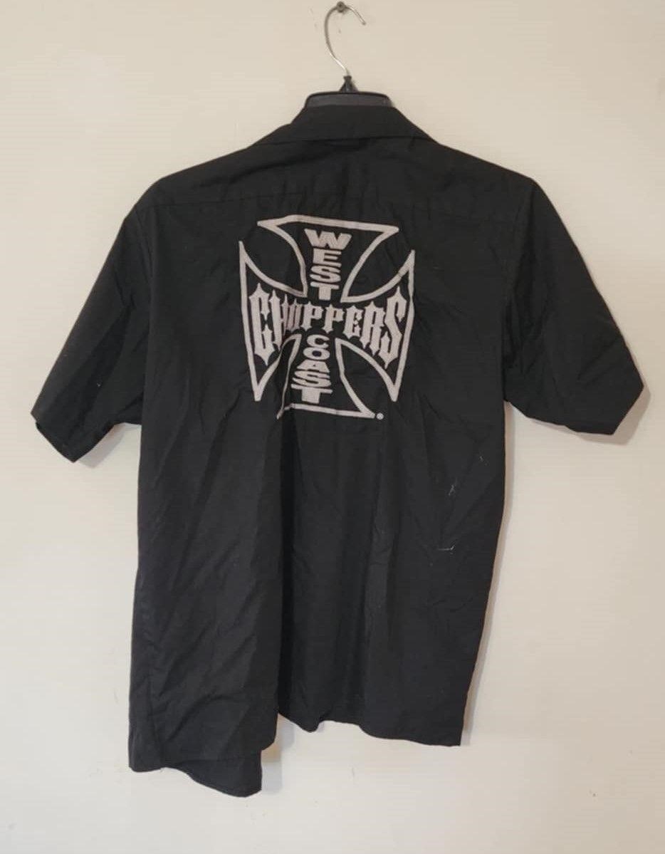 Jesse James West Coast Chopper Black Button-up L