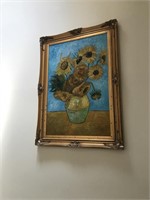 Gold Framed Oil Painting after Van Gogh
