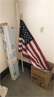 US Flag & Flag Stick