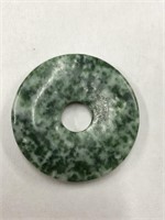 Dark green nephrite stone donuts. 35 mm. 75 pieces