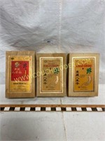 Vintage wooden tea boxes
