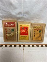 Vintage wooden tea boxes