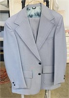 Vintage Manstyle Blue 2 Piece Suit