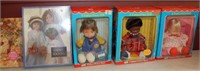 Box with 3 Fisher Price dolls- OB's