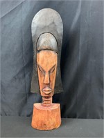 African sculpture with halo