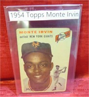 1954 Topps Monte Irvin Baseball Card #3 Vintage