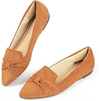 New MUSSHOE Flat Shoes Women Comfort Pointed Toe S