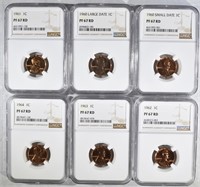 1960-64 PROOF LINCOLN CENTS NGC PF-67