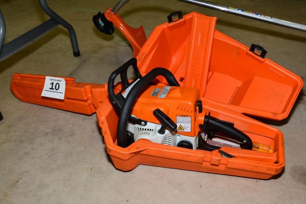 Stihl Chainsaw In Case Ms180c Kubarek Auction And Estate Services