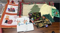 Lot Of Quilting Fabric Canvas Note Holder, Embroid