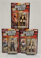 (3) WWF Survivor Series Wrestling Figures