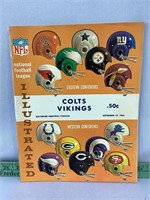 Baltimore Colts vs Vikings Sept 19 1965 program