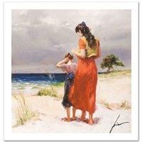 Pino (1939-2010) "Beach Walk" Limited Edition Gicl