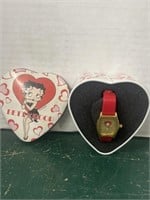 2002 Betty Boop Watch And Case