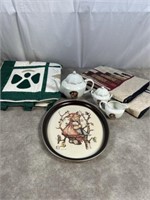 Hummel tea set including tea pot, sugar and