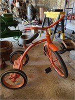 Large tricycle/ redone Allis Chalmers orange