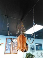 Funky vintage velvet shade chandelier