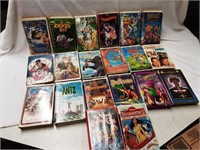 VHS TAPES WITH CASES LOT OF 20 EA ALL COMPLETE