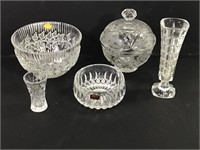 Crystal Vases Bowls Gorham Lenox & Others
