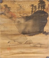 Cheng Zhang Chinese Watercolour on Silk 16-18 C.