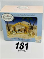 Precious Moments 10 pc. Nativity Figurine Set