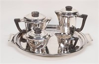 Boulenger 5 Piece Art Deco Coffee & Tea Service
