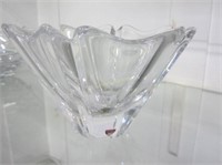 3 Pcs Orrefors Crystal Incl 5" Crystal Bowl, & Hea