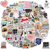 100PCS Bookish Love Reading Stickers x4