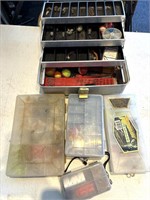 Metal Tacklebox and Plastic Tackleboxes with