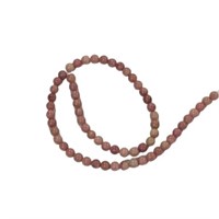Natural Rhodonite 6mm Beads 15 Inch Strand