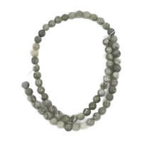 Natural Lucky Jade 6mm 15 Inch Bead Strand