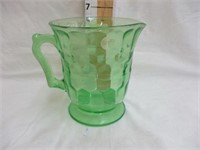 Green Depression pitcher