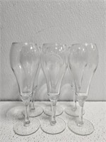 Set of 6 stemmed glasses