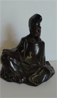 Bronze Sitting Priest Scholar Chinese ImmortalU15A
