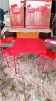 Childs Folding Table With 2 Chairs