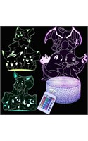 3D Illusion Light, Anime Lamp 5 Patterns and 16