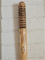 Hand Carved Walking Stick, Folk Art
