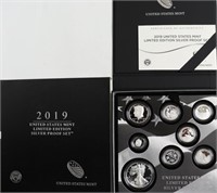 2019 LTD EDITION SILVER  PROOF SET W BOX PAPERS