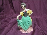 Antique cast iron doorstop. Dancing Lady.