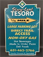 Stacy Lent Tesoro gas station advertising double