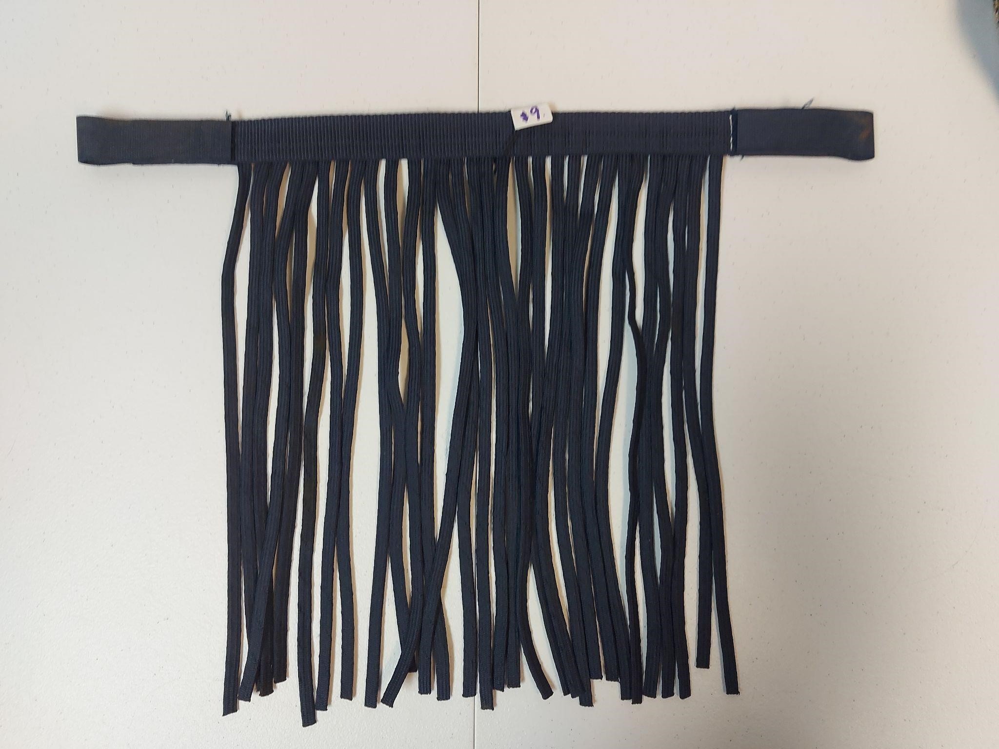 Navy Blue Fly Veil / Fringe