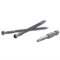 75-Piece 2-1/2 in. Deck Screws in Spiced Rum 4 PAC